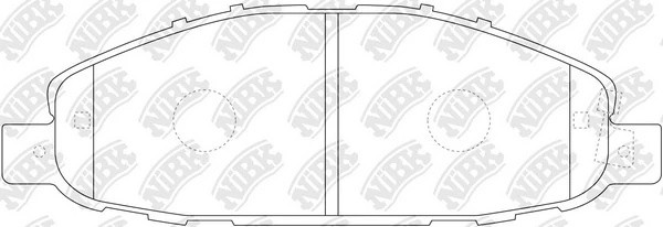 Колодки тормозные HONDA Accord ROVER передние (4шт.) NIBK PN2475 NIBK