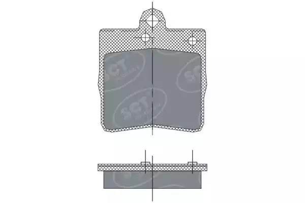 Колодки тормозные дисковые задние SP 247 PR SCT