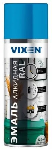 Краска небесно-голубая аэрозоль 520мл универсальная VIXEN VX15015 VIXEN