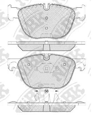 Колодки тормозные BMW X5 (E70) (07-) передние (4шт.) NIBK PN0094 NIBK