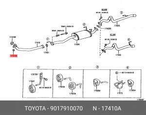 ГАЙКА 90179-10070 90179-10070 TOYOTA