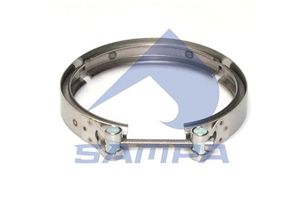 Хомут КАМАЗ-ЕВРО-4 DAF CF85,XF105 выхлопной трубы d=150-160мм (нержавеющая сталь 050.489 SAMPA