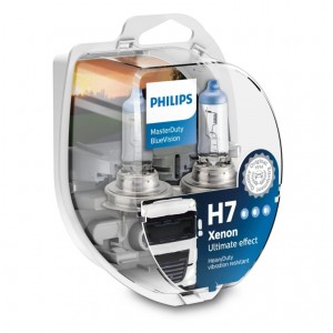 Лампа 24V H7 70W PX26d бокс (2шт.) Master Duty Blue Vision PHILIPS 13972MDBVS2 PHILIPS