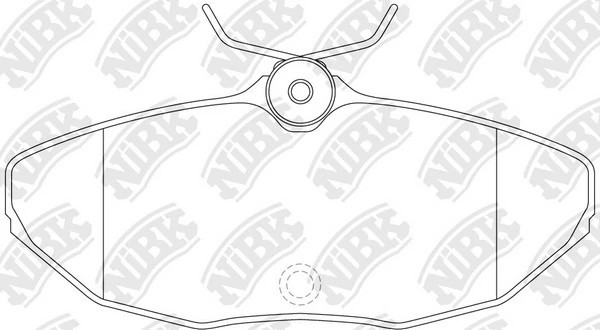 Колодки тормозные JAGUAR S-Type задние (4шт.) NIBK PN0146 NIBK