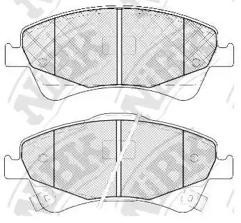 Колодки тормозные дисковые TOYOTA VERSO 2009 PN1837 PN1837 NIBK