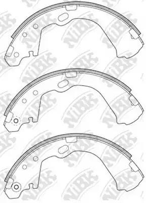 Колодки тормозные барабанные FN1193 FN1193 NIBK