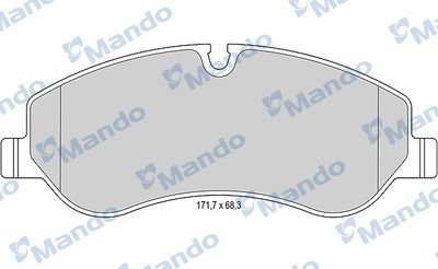 Колодки тормозные FORD Transit (14-) передние (4шт.) MANDO MBF015046 MANDO
