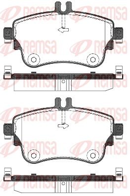 1487 08 колодки дисковые п.\ MB W246 1.8/CDi 11> 1487.08 REMSA