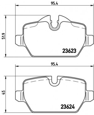 Колодки тормозные P06037 P06037 BREMBO