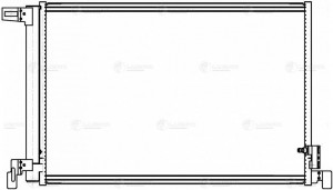 Радиатор кондиц. для а/м Audi Q7 (15-)/Volkswagen Touareg (18-) 2.0T/3.0Т/3.0TD  LRAC 1860 LUZAR
