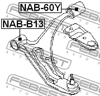 Сайлентблок NAB-B13 NAB-B13 FEBEST