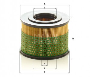 фильтр воздушный ! H76 D112 d51,4 \ BOMAG, HATZ, WEBER C 1233 MANN FILTER