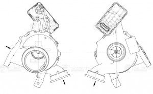 Турбокомпрессор для а/м Mercedes-Benz Sprinter Classic (909) (13-) [OM646.701] ( LAT 1509 LUZAR