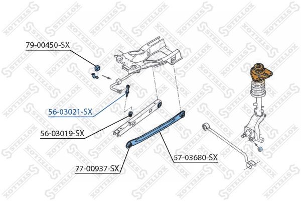 тяга стабилизатора заднего!\ Ford Mondeo all 93-96 56-03021-SX STELLOX