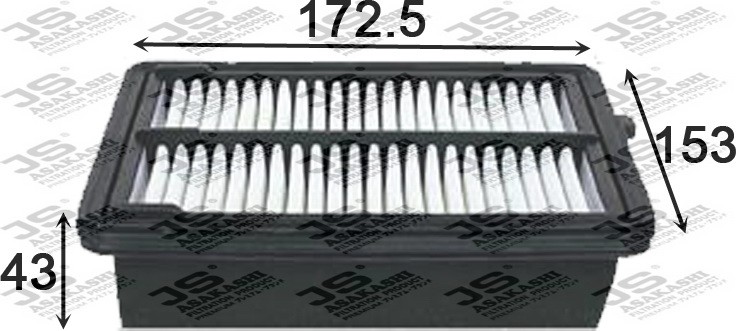 Фильтр воздушный  HONDA JAZZ 1,3 2011 -   HONDA FIT 1,3 2011 -  A892J A892J JS ASAKASHI