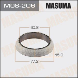 кольцо уплотнит.! (м) 60.8x77.2x15\ Toyota 1.6/1.8/2.0/2.2/3.0/4.2, Mazda Xedos  MOS-206 MASUMA