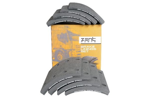 накладки тормозные! с заклепками 1-рем 19574 18.5-12.0 (300x200) BPW, Cardi.Kass Z10723 ZENTPARTS