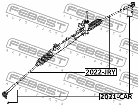 тяга рулевая!\ Dodge Journey, Fiat Freemont 08> 2022-JRY FEBEST