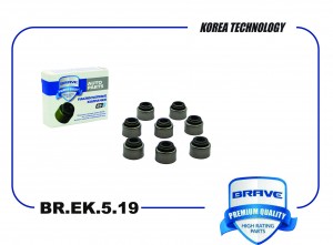 Колпачки маслосъемные BR.EK.5.19 90913-02112 выпуск TOYOTA  Avensis/Auris/Coroll BR.EK.5.19 BRAVE