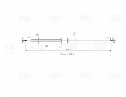 Амортизатор (упор) для а/м Opel Astra H (04-) универс. (крышки багажника) (GS 21 GS2109 TRIALLI
