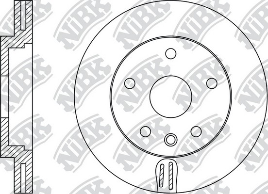 Диск тормозной CHEVROLET CRUZE 2009 RN34001 RN34001 NIBK