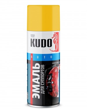 Краска для суппортов желтая аэрозоль 520мл KUDO KU-5213 KUDO