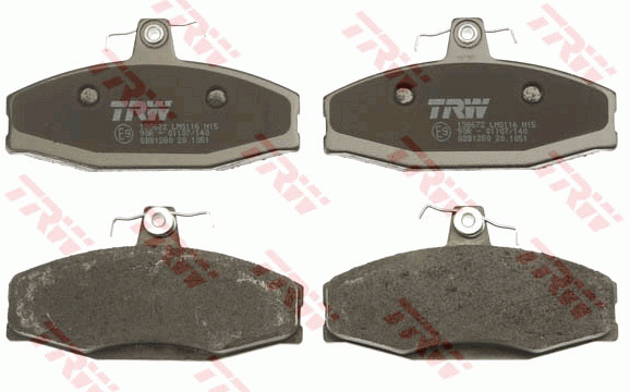Колодки тормозные SKODA Felicia (94-01) передние (4шт.) TRW GDB1280 TRW