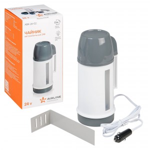 Чайник автомобильный 24V 120Вт 0.6л бело-серый AIRLINE ABK-24-02 AIRLINE
