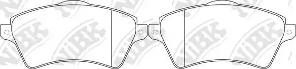 Колодки тормозные LAND ROVER Freelander (00-) передние (4шт.) NIBK PN0181 NIBK