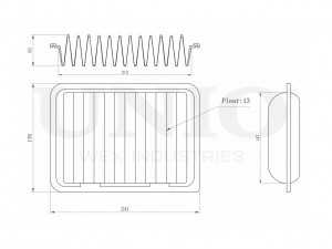 Фильтр воздушный FLT-10016 UNIO
