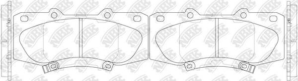 Колодки тормозные дисковые TOYOTA HILUX 2010 PN0548 PN0548 NIBK