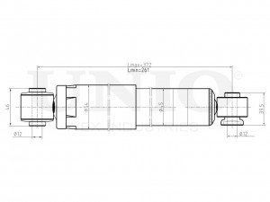 Амортизатор газовый задней подвески SAB-10421 UNIO