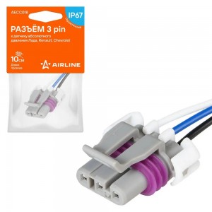 Разъём 3 pin к датчику абсолютного давления Лада, Renault, Chevrolet (AECC018) AECC018 AIRLINE