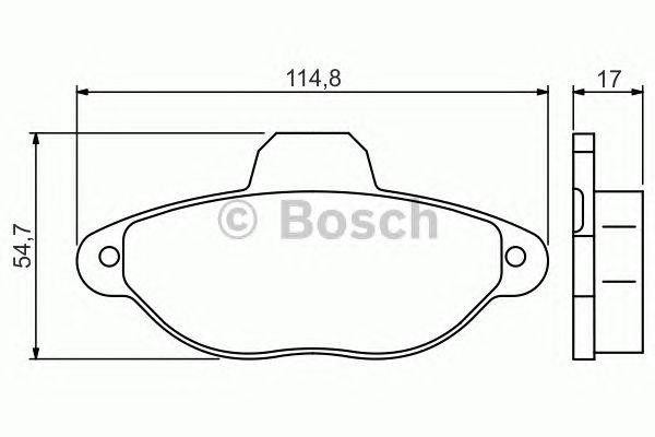 0 986 495 255 колодки дисковые передн.! с антискр. пл.\Fiat Punto 1.2i 99> 0 986 495 255 BOSCH