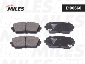 Колодки тормозные передние (Смесь Semi-Metallic) KIA PICANTO 11- (TRW GDB3535) E E100660 MILES