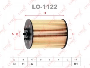 Фильтр масляный подходит для BMW 5 (E60) 03/ 7 (E65) 01-08 LO-1122 LO-1122 LYNXAUTO