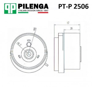 Ролик натяжителя ремня ГРМ ASTRA, CRUZE, ORLANDO, ZAFIRA PT-P2506 PTP2506 PILENGA