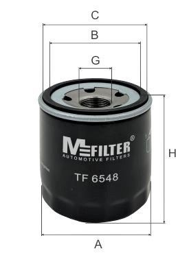 фильтр масляный!\ Peugeot Boxer, Citroen Jumper 2.2 HDI 06> TF6548 MFILTER AUTOMOTIVE FILTERS