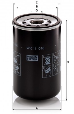 Фильтр топливный FORD CARGO, F-MAX Ecotorq E6 (FHT6) от 2015 г.в. WK11046 MANN FILTER