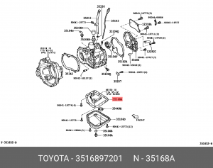 ПРОКЛАДКА ПОДДОНА АТ 35168-97201 35168-97201 TOYOTA