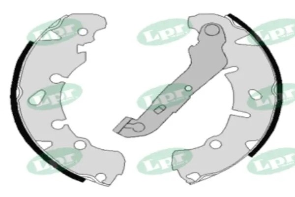 Комплект тормозных колодок 08170 08170 LPR