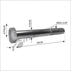 Болт M30x160 M30160 MANSONS