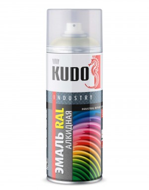 Краска белая аэрозоль 520мл KUDO KU09010 KUDO