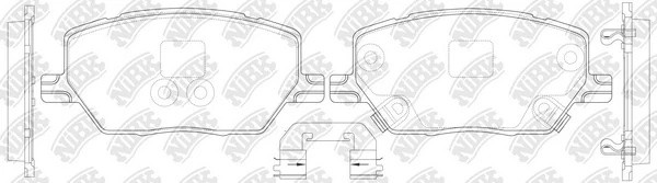 Колодки тормозные дисковые NiBK PN0714 PN0714 NIBK