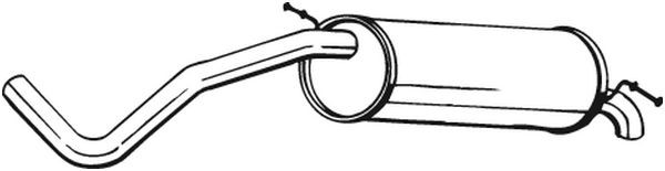Глушитель VW Polo SKODA Fabia (01-07) (1.2) задняя часть BOSAL 233-635 BOSAL