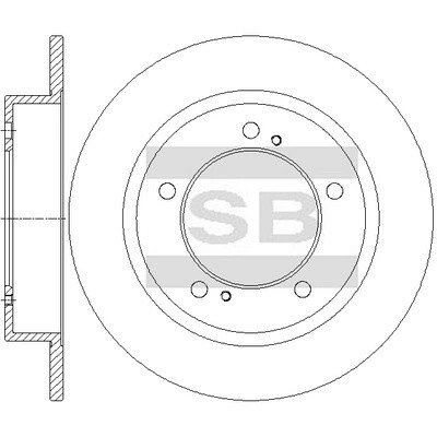Тормозной диск SD4818 SD4818 SANGSIN