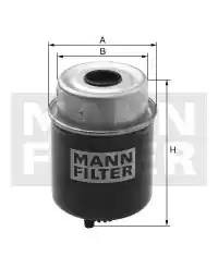 фильтр топливный! сепаратор H197 D83 со сливом IVECO NEW HOLLAND WK 8124 MANN FILTER
