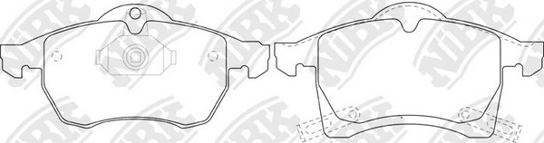 Колодки тормозные OPEL ASTRA G 1.8-2.2 16v/ZAFIRA A/B 1.6/1.8 передние PN0118 PN0118 NIBK