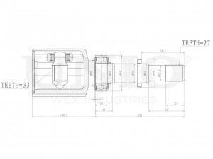 ШРУС внутренний правый CVJ-30148 UNIO