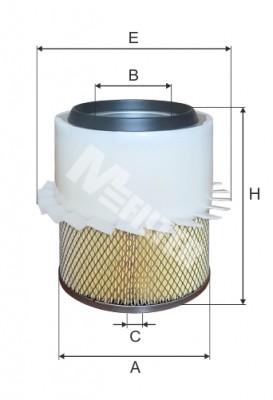 фильтр воздушный!\ Mitsubishi L200/Pajero 2.5D/TD/2.8D 90> A863 MFILTER AUTOMOTIVE FILTERS